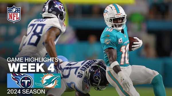 Tennessee Titans vs Miami Dolphins, Highlights of Week 4 game